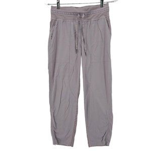 LULULEMON Dance Studio Cropped Pants Mauve Subtle Stripe Size SMALL?